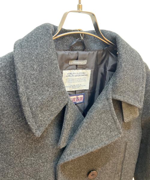 FIDELITY（フィデリティー）FIDELITY (フィデリティー) BLUE BLUE (ブルーブルー) ウールコート グレー サイズ:Ｍの古着・服飾アイテム