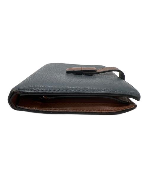 LOEWE（ロエベ）LOEWE (ロエベ) 2つ折り財布 ネイビーの古着・服飾アイテム