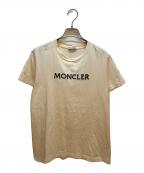 MONCLERモンクレール）の古着「ロゴコットンTシャツ」｜アイボリー