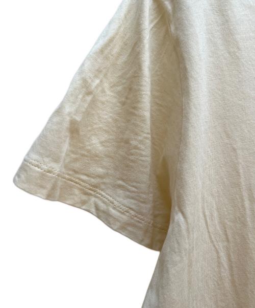 MONCLER（モンクレール）MONCLER (モンクレール) ロゴコットンTシャツ アイボリー サイズ:Mの古着・服飾アイテム