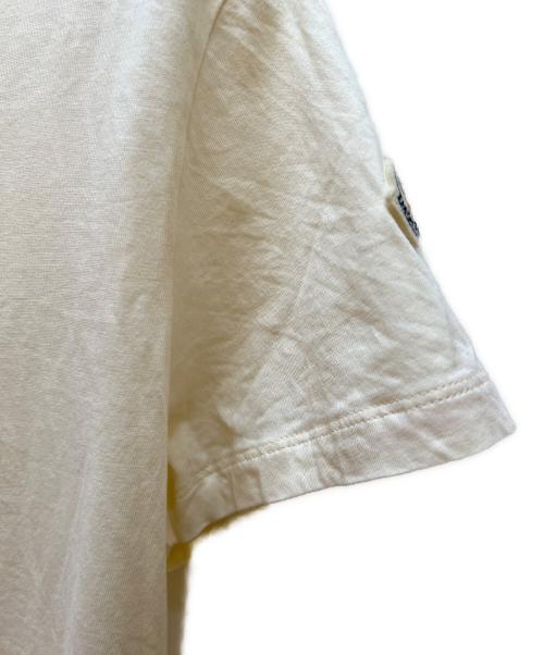 MONCLER（モンクレール）MONCLER (モンクレール) ロゴコットンTシャツ アイボリー サイズ:Mの古着・服飾アイテム