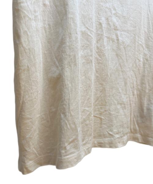 MONCLER（モンクレール）MONCLER (モンクレール) ロゴコットンTシャツ アイボリー サイズ:Mの古着・服飾アイテム