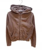MIU MIUミュウミュウ）の古着「ジップパーカー」｜ダークブラウン