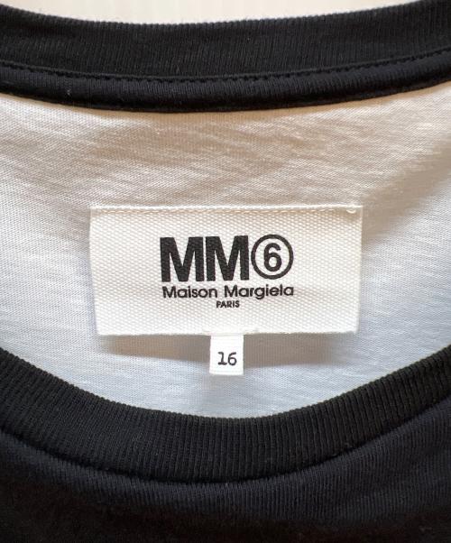 Maison Margiela（メゾンマルジェラ）Maison Margiela (メゾンマルジェラ) 長袖ワンピース ホワイト×ブラック サイズ:16の古着・服飾アイテム