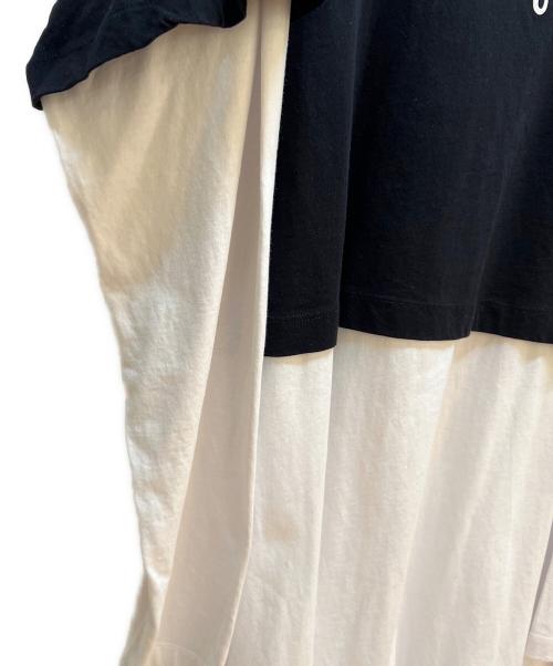 Maison Margiela（メゾンマルジェラ）Maison Margiela (メゾンマルジェラ) 長袖ワンピース ホワイト×ブラック サイズ:16の古着・服飾アイテム