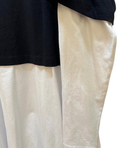 Maison Margiela（メゾンマルジェラ）Maison Margiela (メゾンマルジェラ) 長袖ワンピース ホワイト×ブラック サイズ:16の古着・服飾アイテム