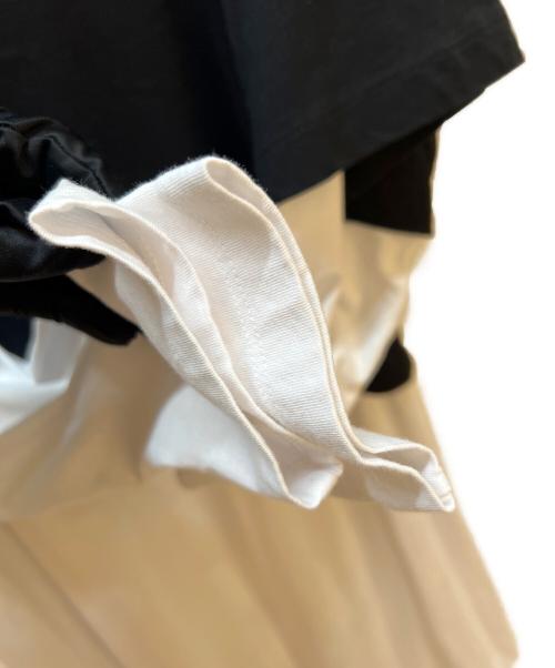Maison Margiela（メゾンマルジェラ）Maison Margiela (メゾンマルジェラ) 長袖ワンピース ホワイト×ブラック サイズ:16の古着・服飾アイテム