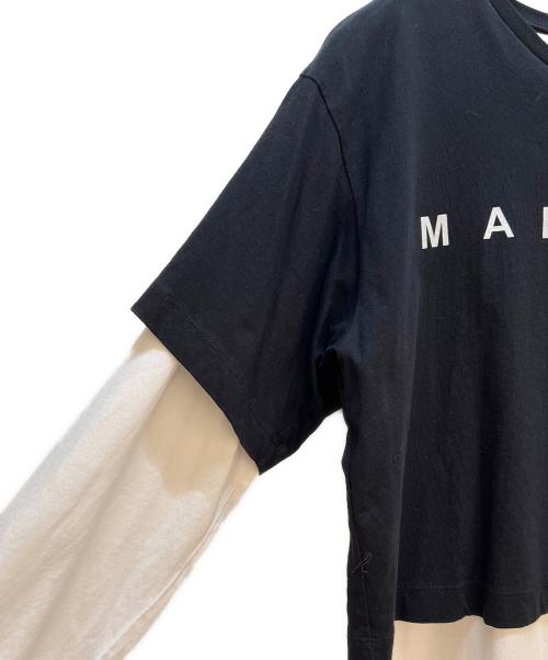Maison Margiela（メゾンマルジェラ）Maison Margiela (メゾンマルジェラ) 長袖ワンピース ホワイト×ブラック サイズ:16の古着・服飾アイテム