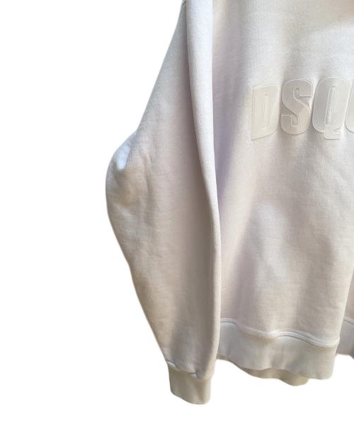 DSQUARED2（ディースクエアード）DSQUARED2 (ディースクエアード) プルオーバーパーカー ホワイト サイズ:14Yの古着・服飾アイテム