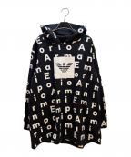 EMPORIO ARMANIエンポリオ アルマーニ）の古着「パーカー」｜ブラック×ホワイト