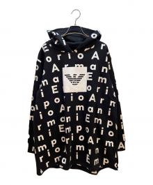 EMPORIO ARMANI（エンポリオ アルマーニ）の古着「パーカー」｜ブラック×ホワイト