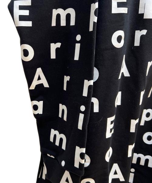 EMPORIO ARMANI（エンポリオ アルマーニ）EMPORIO ARMANI (エンポリオ アルマーニ) パーカー ブラック×ホワイト サイズ:16A 未使用品の古着・服飾アイテム