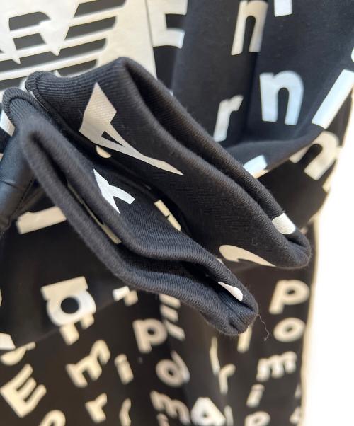 EMPORIO ARMANI（エンポリオ アルマーニ）EMPORIO ARMANI (エンポリオ アルマーニ) パーカー ブラック×ホワイト サイズ:16A 未使用品の古着・服飾アイテム