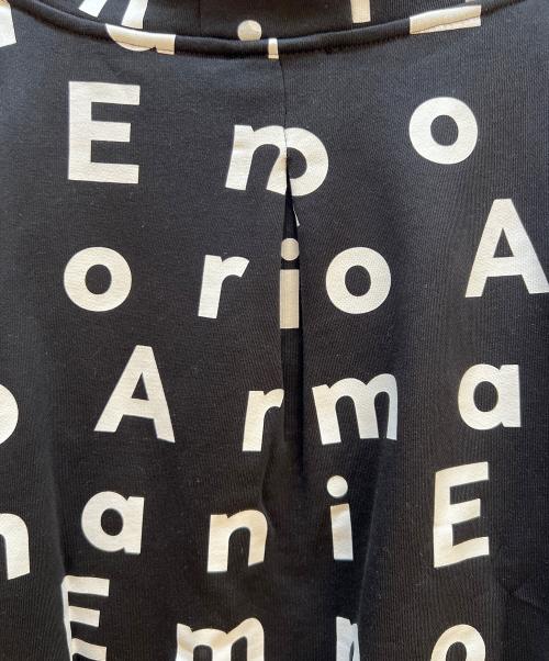 EMPORIO ARMANI（エンポリオ アルマーニ）EMPORIO ARMANI (エンポリオ アルマーニ) パーカー ブラック×ホワイト サイズ:16A 未使用品の古着・服飾アイテム