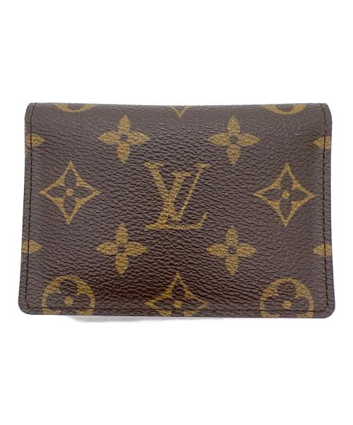 LOUIS VUITTON（ルイ ヴィトン）LOUIS VUITTON (ルイ ヴィトン) パスケース/モノグラム・ポルト2カルト ヴェルティカル ブラウンの古着・服飾アイテム