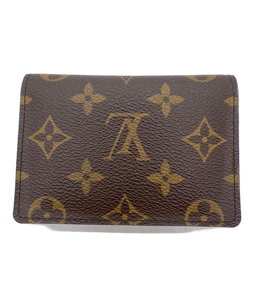 LOUIS VUITTON（ルイ ヴィトン）LOUIS VUITTON (ルイ ヴィトン) パスケース/モノグラム・ポルト2カルト ヴェルティカル ブラウンの古着・服飾アイテム