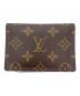 LOUIS VUITTON（ルイ ヴィトン）の古着「パスケース/モノグラム・ポルト2カルト ヴェルティカル」｜ブラウン