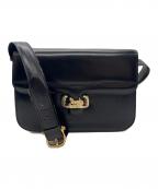 CELINEセリーヌ）の古着「ワンショルダーバッグ/オールド」｜ブラック