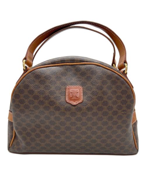 CELINE（セリーヌ）CELINE (セリーヌ) ハンドバッグ/マカダム・ハーフムーン ブラウンの古着・服飾アイテム
