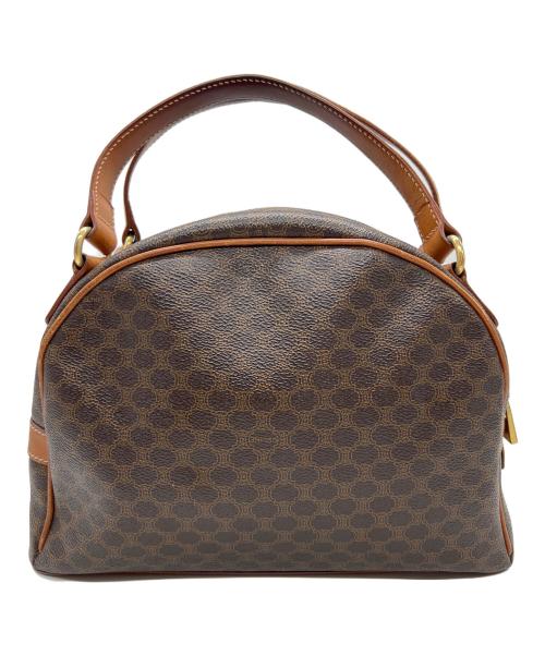 CELINE（セリーヌ）CELINE (セリーヌ) ハンドバッグ/マカダム・ハーフムーン ブラウンの古着・服飾アイテム