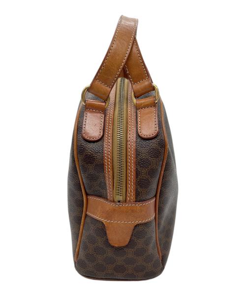 CELINE（セリーヌ）CELINE (セリーヌ) ハンドバッグ/マカダム・ハーフムーン ブラウンの古着・服飾アイテム