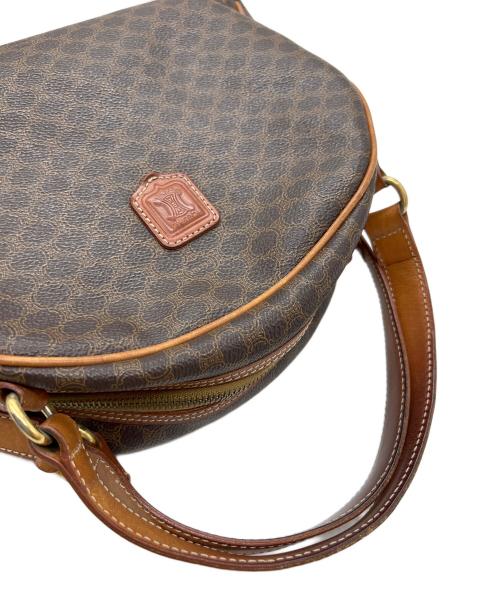 CELINE（セリーヌ）CELINE (セリーヌ) ハンドバッグ/マカダム・ハーフムーン ブラウンの古着・服飾アイテム