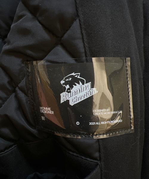 running cheetahs（ランニングチーターズ）running cheetahs (ランニングチーターズ) スタジャン ブラック サイズ:記載無しの古着・服飾アイテム