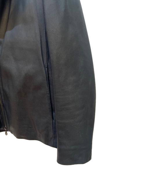 AQUELUE shama（アキュール シャマ）AQUELUE shama (アキュール シャマ) レザージャケット ブラック サイズ:42の古着・服飾アイテム