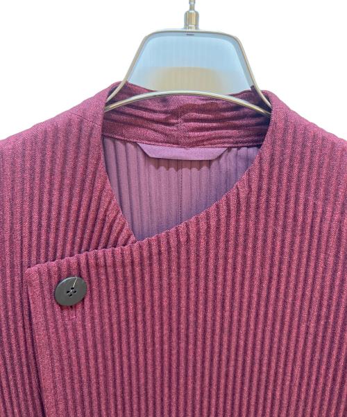 HOMME PLISSE ISSEY MIYAKE（オム プリッセ イッセイ ミヤケ）HOMME PLISSE ISSEY MIYAKE (オム プリッセ イッセイ ミヤケ) トレンチコート ボルドー サイズ:2の古着・服飾アイテム