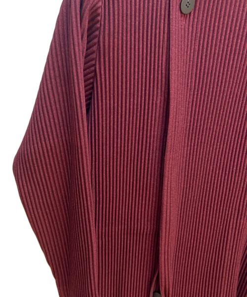 HOMME PLISSE ISSEY MIYAKE（オム プリッセ イッセイ ミヤケ）HOMME PLISSE ISSEY MIYAKE (オム プリッセ イッセイ ミヤケ) トレンチコート ボルドー サイズ:2の古着・服飾アイテム