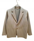 HOMME PLISSE ISSEY MIYAKEオム プリッセ イッセイ ミヤケ）の古着「テーラードジャケット」｜ライトグレー