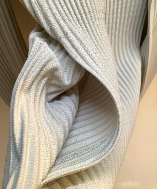 HOMME PLISSE ISSEY MIYAKE（オム プリッセ イッセイ ミヤケ）HOMME PLISSE ISSEY MIYAKE (オム プリッセ イッセイ ミヤケ) テーラードジャケット ライトグレー サイズ:1の古着・服飾アイテム