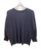 HOMME PLISSE ISSEY MIYAKEオム プリッセ イッセイ ミヤケ）の古着「長袖カットソー」｜ブラック