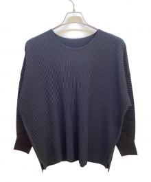 HOMME PLISSE ISSEY MIYAKE（オム プリッセ イッセイ ミヤケ）の古着「長袖カットソー」｜ブラック