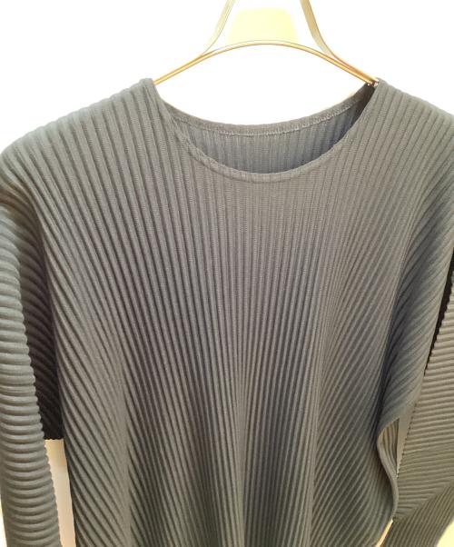 HOMME PLISSE ISSEY MIYAKE（オム プリッセ イッセイ ミヤケ）HOMME PLISSE ISSEY MIYAKE (オム プリッセ イッセイ ミヤケ) 長袖カットソー ブラック サイズ:2の古着・服飾アイテム