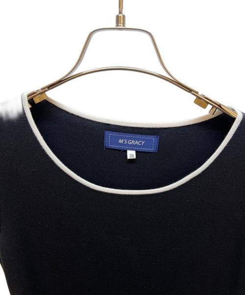 M'S GRACY（エムズグレイシー）M'S GRACY (エムズグレイシー) 長袖ワンピース ブラック サイズ:38の古着・服飾アイテム