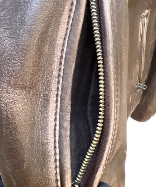 Wind Armor（ウィンドアーマー）Wind Armor (ウィンドアーマー) レザージャケット ブラウン サイズ:Mの古着・服飾アイテム