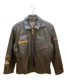 HARLEY-DAVIDSON（ハーレーダビッドソン）の古着「レザージャケット」｜ブラック