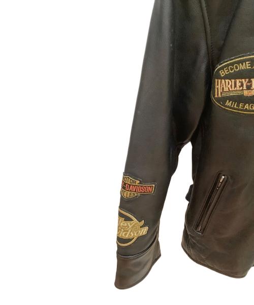 HARLEY-DAVIDSON（ハーレーダビッドソン）HARLEY-DAVIDSON (ハーレーダビッドソン) レザージャケット ブラック サイズ:Mの古着・服飾アイテム