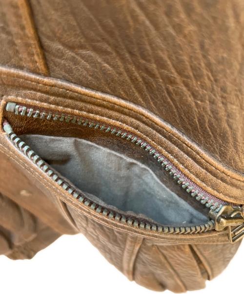 Wind Armor（ウィンドアーマー）Wind Armor (ウィンドアーマー) レザージャケット ブラウン サイズ:Lの古着・服飾アイテム