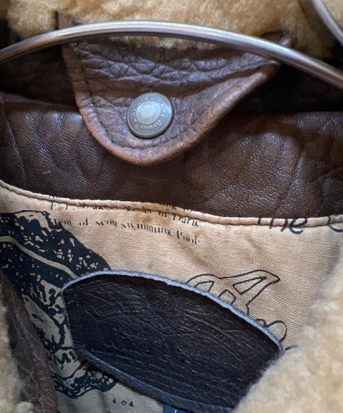 Wind Armor（ウィンドアーマー）Wind Armor (ウィンドアーマー) レザージャケット ブラウン サイズ:Lの古着・服飾アイテム