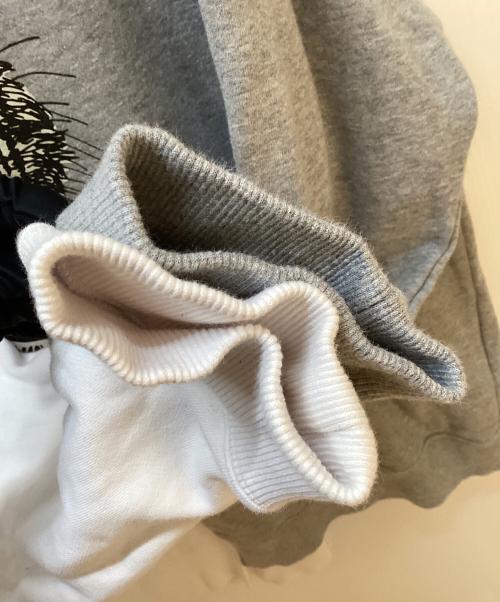 Onitsuka Tiger（オニツカタイガー）Onitsuka Tiger (オニツカタイガー) クルーネックスウェット グレー×ホワイト サイズ:Mの古着・服飾アイテム