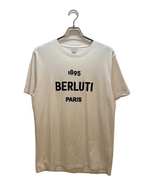 Berluti（ベルルッティ）Berluti (ベルルッティ) 半袖カットソー ホワイト×ブラック サイズ:Lの古着・服飾アイテム