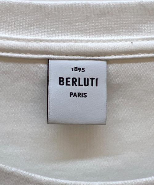 Berluti（ベルルッティ）Berluti (ベルルッティ) 半袖カットソー ホワイト×ブラック サイズ:Lの古着・服飾アイテム