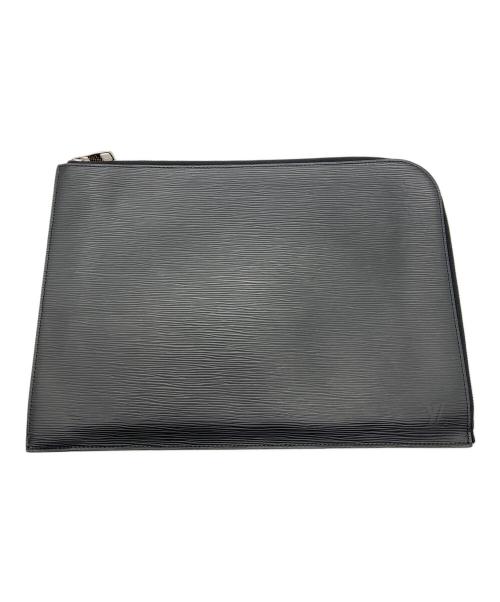 LOUIS VUITTON（ルイ ヴィトン）LOUIS VUITTON (ルイ ヴィトン) クラッチバッグ ブラックの古着・服飾アイテム