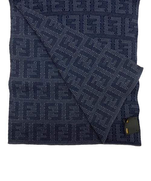 FENDI（フェンディ）FENDI (フェンディ) マフラー ネイビーの古着・服飾アイテム