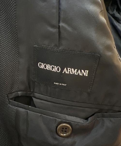 GIORGIO ARMANI（ジョルジョアルマーニ）GIORGIO ARMANI (ジョルジョアルマーニ) 2Bジャケット ブラック サイズ:46の古着・服飾アイテム
