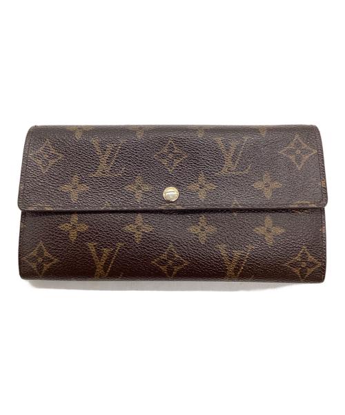 LOUIS VUITTON（ルイ ヴィトン）LOUIS VUITTON (ルイ ヴィトン) 長財布/モノグラム･ポルトフォイユ・サラ ブラウンの古着・服飾アイテム