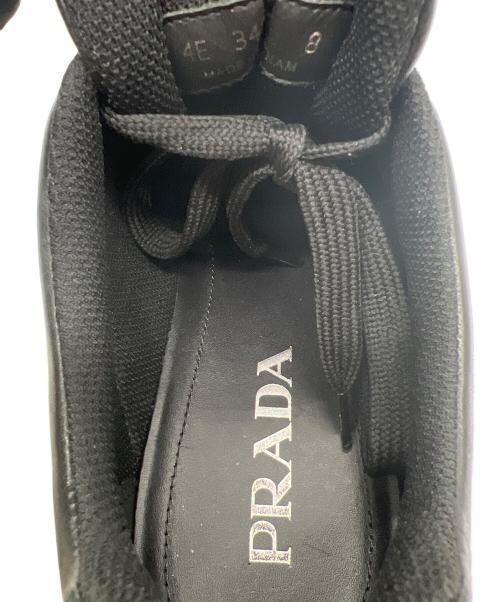 PRADA（プラダ）PRADA (プラダ) ローカットスニーカー ブラック サイズ:8の古着・服飾アイテム
