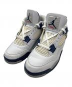 NIKEナイキ）の古着「Air Jordan 4 "Midnight Navy"」｜ホワイト×ネイビー